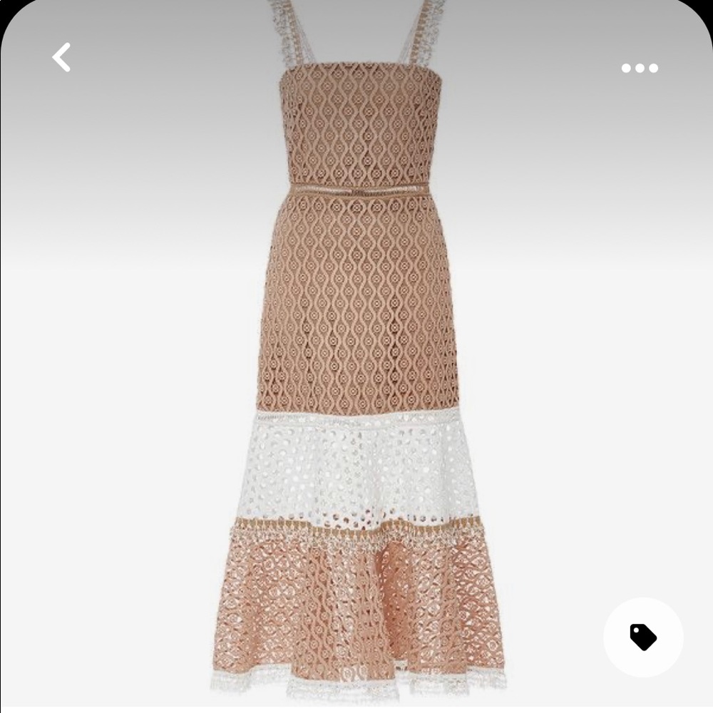 Gorgeous Alexis Erin fit-and-flare dress with lace detailings.